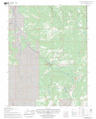 US Forest Service - Topo Gooseberry Creek, UT FSTopo Legacy digital map