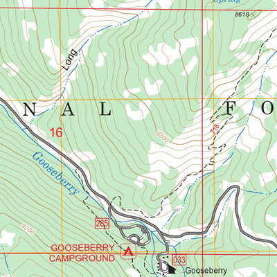 US Forest Service - Topo Gooseberry Creek, UT FSTopo Legacy digital map