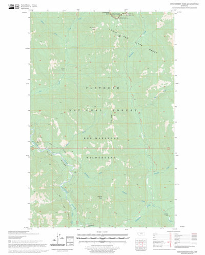 US Forest Service - Topo Gooseberry Park, MT FSTopo Legacy digital map
