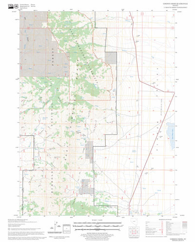 US Forest Service - Topo Gordon Creek, NV FSTopo Legacy digital map