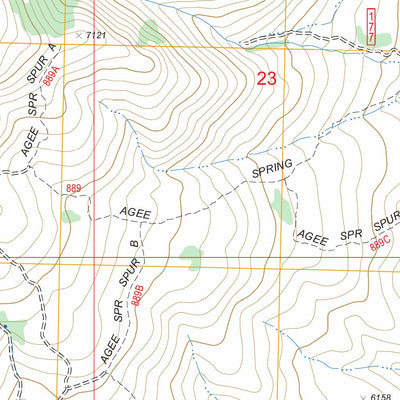 US Forest Service - Topo Gordon Creek, NV FSTopo Legacy digital map