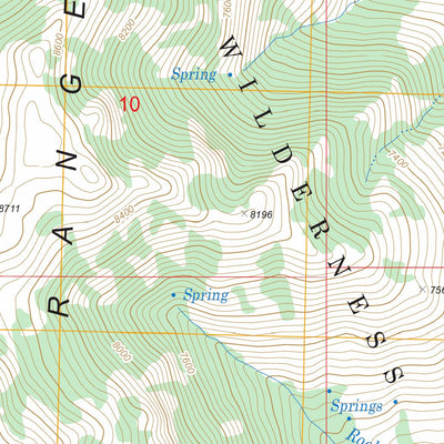US Forest Service - Topo Gordon Creek, NV FSTopo Legacy digital map