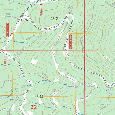 US Forest Service - Topo Gordon Lake, OR FSTopo Legacy digital map