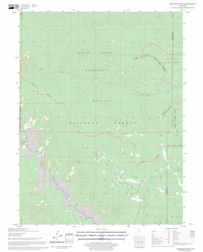 US Forest Service - Topo Gore Mountain, CO FSTopo Legacy digital map