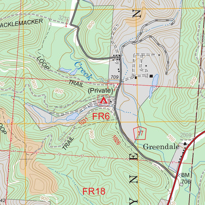 US Forest Service - Topo Gore, OH FSTopo Legacy digital map