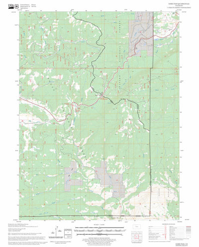US Forest Service - Topo Gore Pass, CO FSTopo Legacy digital map