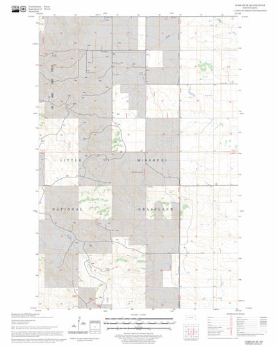 US Forest Service - Topo Gorham SE, ND FSTopo Legacy digital map