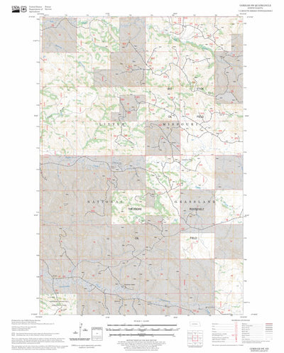 US Forest Service - Topo Gorham SW, ND FSTopo Legacy digital map