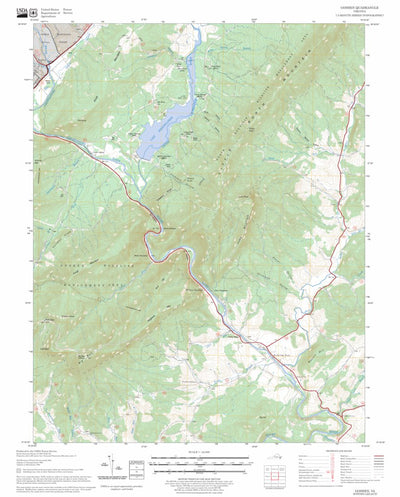 US Forest Service - Topo Goshen, VA FSTopo Legacy digital map