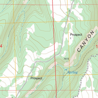US Forest Service - Topo Government Springs, CO FSTopo Legacy digital map