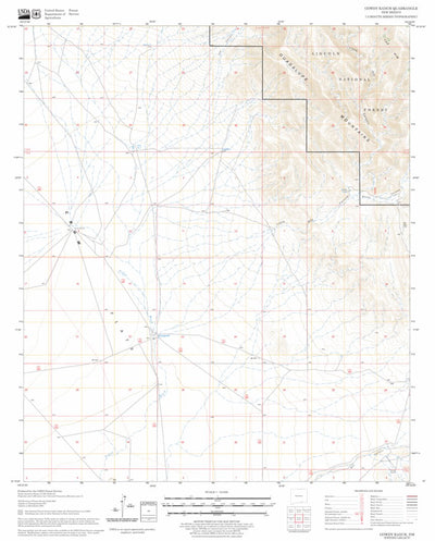 US Forest Service - Topo Gowdy Ranch, NM FSTopo Legacy digital map