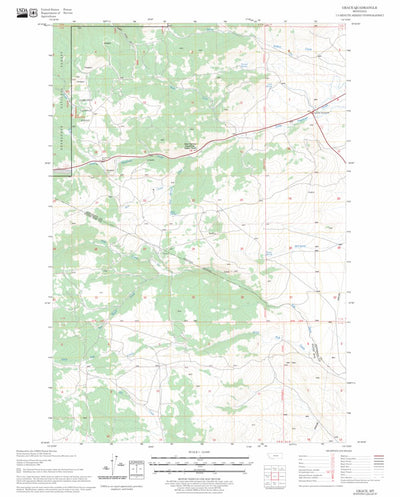 US Forest Service - Topo Grace, MT FSTopo Legacy digital map
