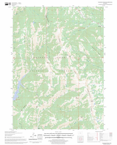 US Forest Service - Topo Graham Peak, WY FSTopo Legacy digital map