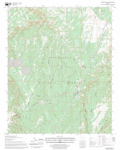 US Forest Service - Topo Grama Draw, AZ FSTopo Legacy digital map