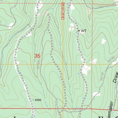 US Forest Service - Topo Grama Draw, AZ FSTopo Legacy digital map