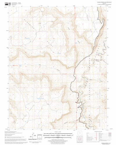 US Forest Service - Topo Grama Spring, AZ FSTopo Legacy digital map