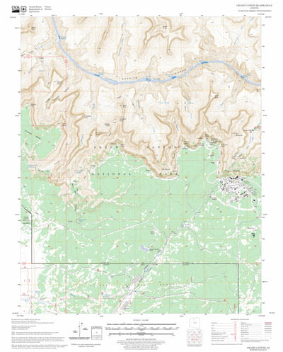 US Forest Service - Topo Grand Canyon, AZ FSTopo Legacy digital map