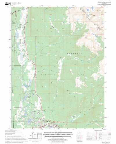 US Forest Service - Topo Grand Lake, CO FSTopo Legacy digital map
