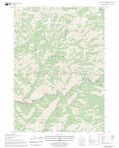 US Forest Service - Topo Grand Mountain, ID FSTopo Legacy digital map