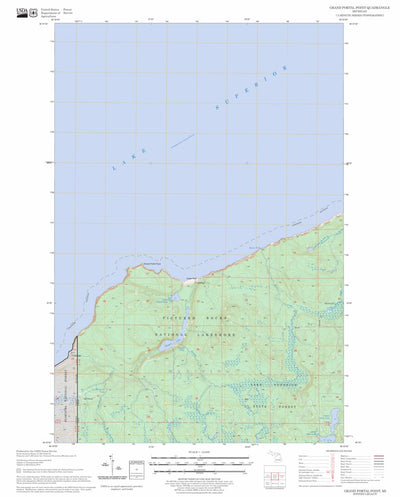 US Forest Service - Topo Grand Portal Point, MI FSTopo Legacy digital map
