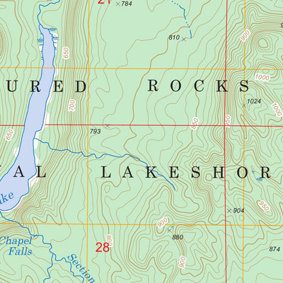 US Forest Service - Topo Grand Portal Point, MI FSTopo Legacy digital map