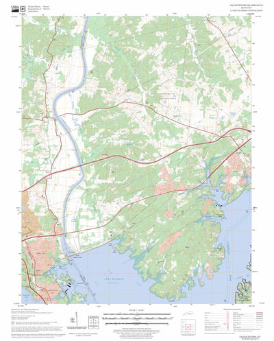 US Forest Service - Topo Grand Rivers, KY FSTopo Legacy digital map