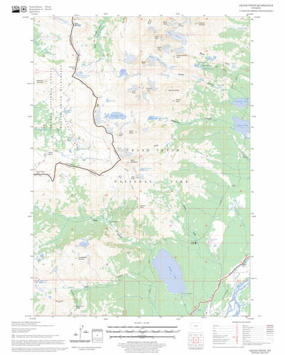 US Forest Service - Topo Grand Teton, WY FSTopo Legacy digital map