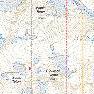 US Forest Service - Topo Grand Teton, WY FSTopo Legacy digital map
