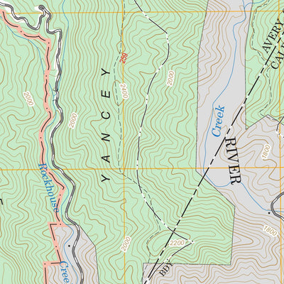 US Forest Service - Topo Grandfather Mountain, NC digital map