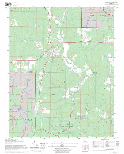 US Forest Service - Topo Grandin, MO FSTopo Legacy digital map