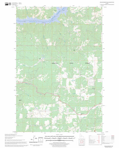 US Forest Service - Topo Grangemont, ID FSTopo Legacy digital map