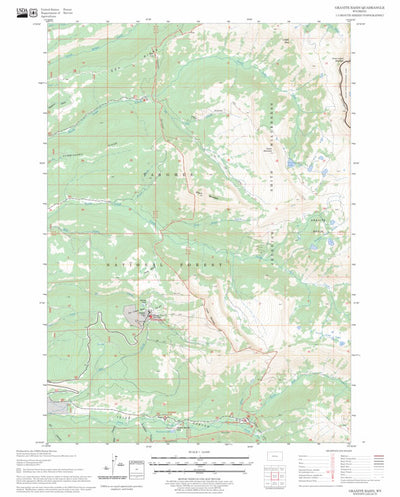 US Forest Service - Topo Granite Basin, WY FSTopo Legacy digital map
