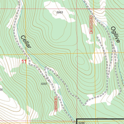 US Forest Service - Topo Granite Butte, MT FSTopo Legacy digital map