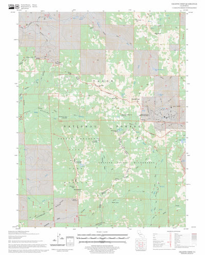 US Forest Service - Topo Granite Chief, CA FSTopo Legacy digital map