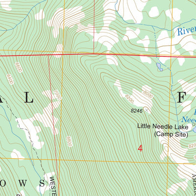 US Forest Service - Topo Granite Chief, CA FSTopo Legacy digital map