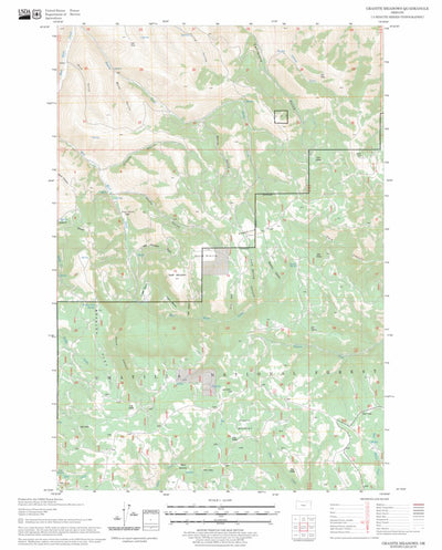 US Forest Service - Topo Granite Meadows, OR FSTopo Legacy digital map