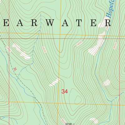 US Forest Service - Topo Granite Pass, ID - MT FSTopo Legacy digital map