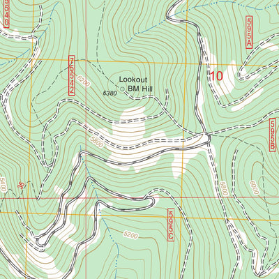 US Forest Service - Topo Granite Pass, ID - MT FSTopo Legacy digital map