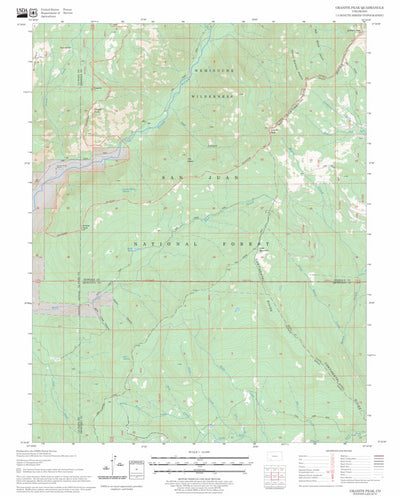 US Forest Service - Topo Granite Peak, CO FSTopo Legacy digital map