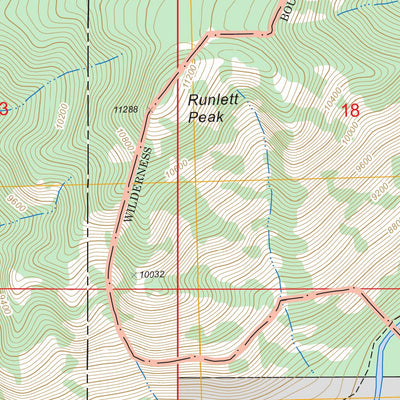US Forest Service - Topo Granite Peak, CO FSTopo Legacy digital map