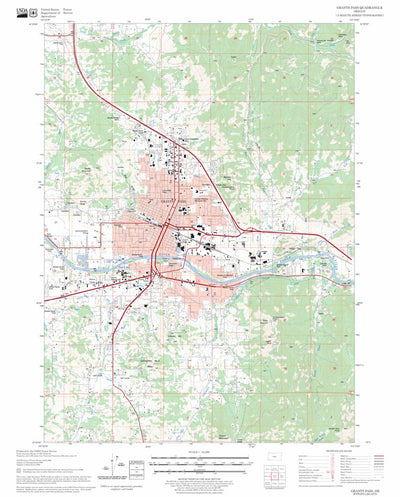 US Forest Service - Topo Grants Pass, OR FSTopo Legacy digital map