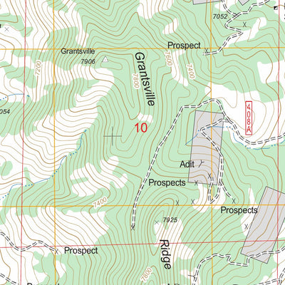 US Forest Service - Topo Grantsville, NV FSTopo Legacy digital map