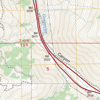 US Forest Service - Topo Grapevine, CA FSTopo Legacy digital map