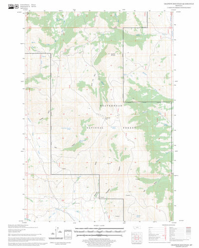 US Forest Service - Topo Graphite Mountain, MT FSTopo Legacy digital map