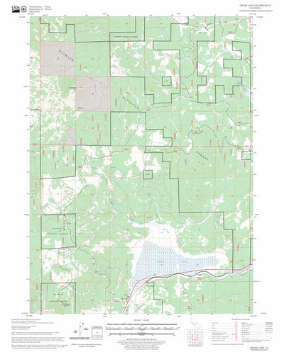 US Forest Service - Topo Grass Lake, CA FSTopo Legacy digital map
