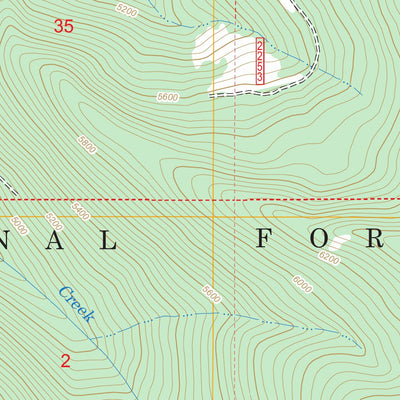 US Forest Service - Topo Grass Mountain, ID FSTopo Legacy digital map
