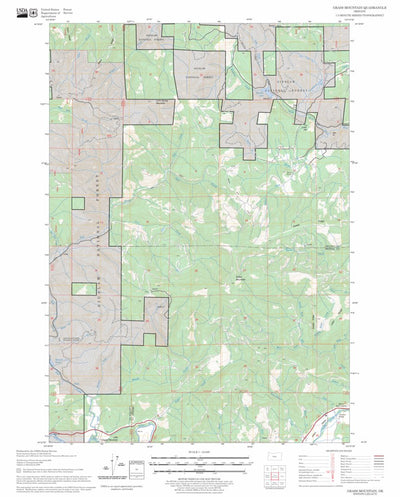 US Forest Service - Topo Grass Mountain, OR FSTopo Legacy digital map