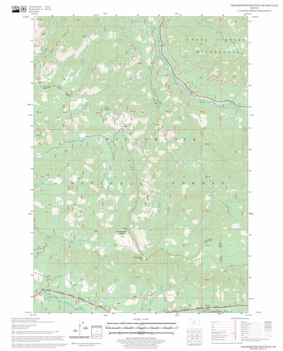 US Forest Service - Topo Grasshopper Mountain, OR FSTopo Legacy digital map