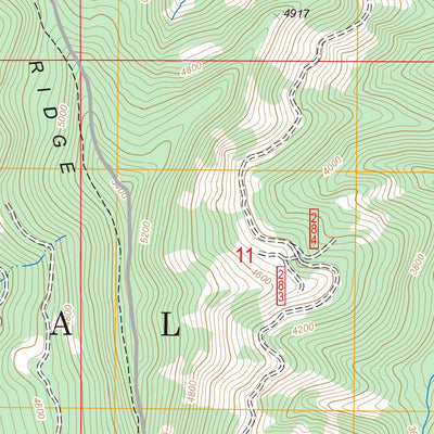 US Forest Service - Topo Grasshopper Mountain, OR FSTopo Legacy digital map