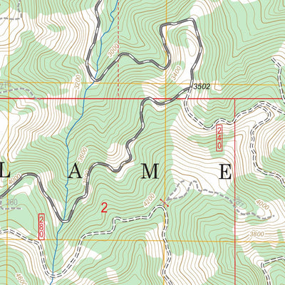 US Forest Service - Topo Grasshopper Mountain, OR FSTopo Legacy digital map
